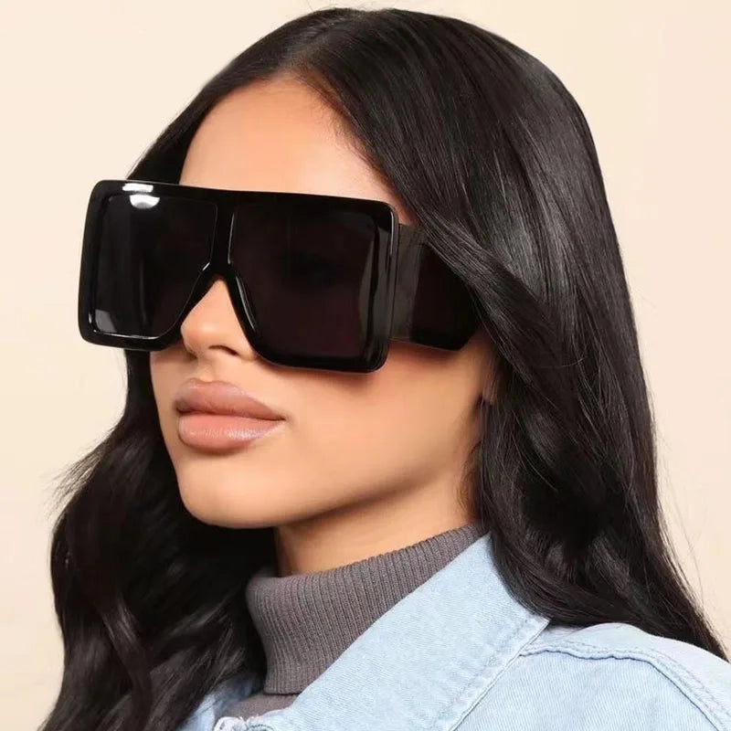 Luxury Design Oversized Square Women's Sunglasses